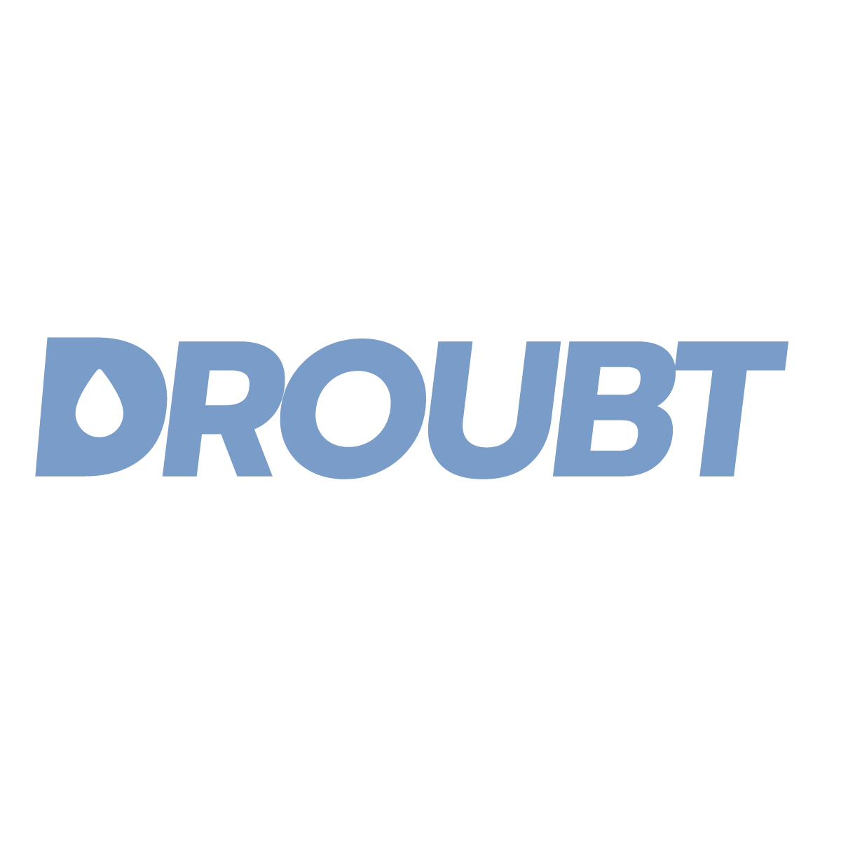 DROUBT logo in droubt blue